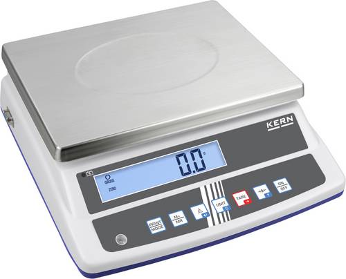 Kern Tischwaage FCD 10K-3 Wägebereich (max.) 15kg Ablesbarkeit 0.5g akkubetrieben, über Steckernetzteil