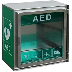Claus Andersen beheizter Edelstahl AED-Schrank Polaredition (-40°C)