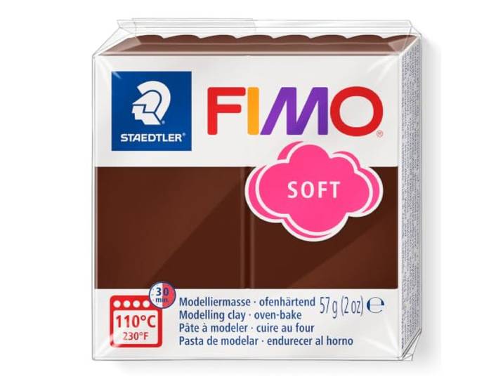 STAEDTLER FIMO soft 8020 Boetseerklei – chocolade, 57 g
