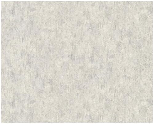 EDEM 410ST17 Structuur behang vliesbehang met metallic effect grijs lichtgrijs zilver 10,65 m2