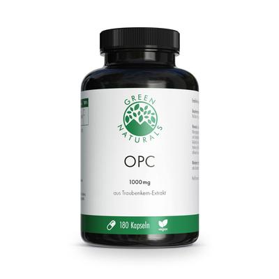 Green Naturals OPC 1000mg aus Traubenkern-Extr.Kps 180 St Kapseln
