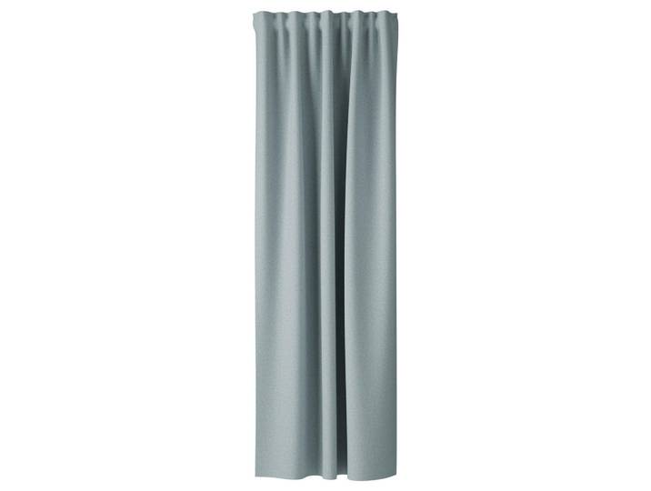 Fuggerhaus Verdunkelungsvorhang, Blau, Uni, 135x270 cm, Sondergröße, Heimtextilien, Vorhänge, Fertigvorhänge, Verdunkelungsvorhänge