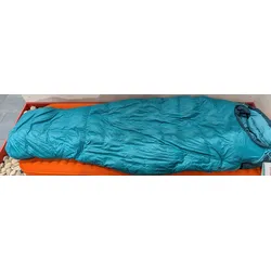 Marmot Damen Micron 25 Long Daunenschlafsack (Damen bis -5,6°C / max. Körpergröße 183cm / Gewicht 1,21kg) - STK - Malachite/Deep Teal