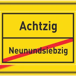 HB-Druck Achtzig Neunundsiebzig Aufkleber Ortsaufkleber A6 (105x148mm)