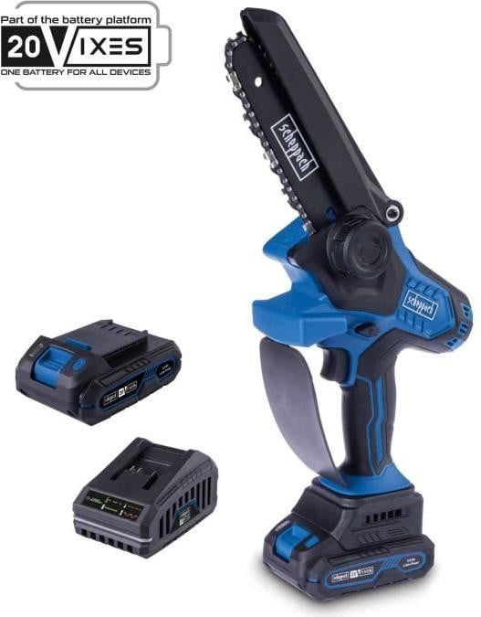 Scheppach BC-PS150-X Accu Kettingzaag en Snoeischaar Set met 2Ah Accu en Oplader