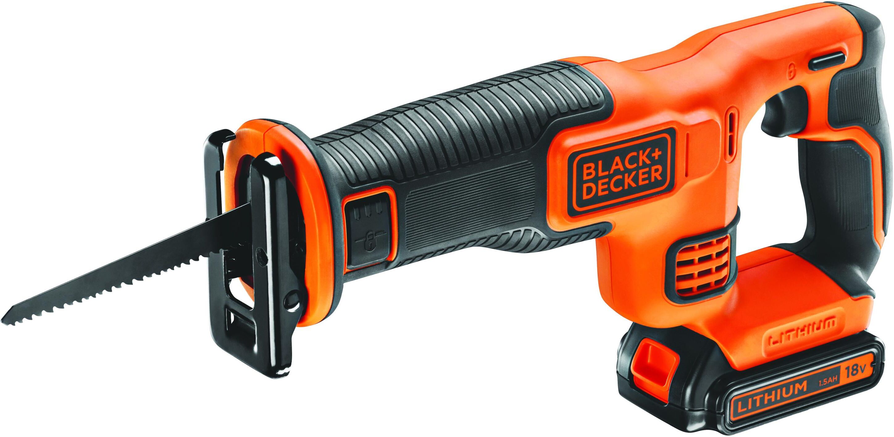 Black & Decker Säbelsäge BLACK + DECKER "BDCR18 Kit", orange, Sägemaschinen, Säbelsäge orange Einheitsgröße