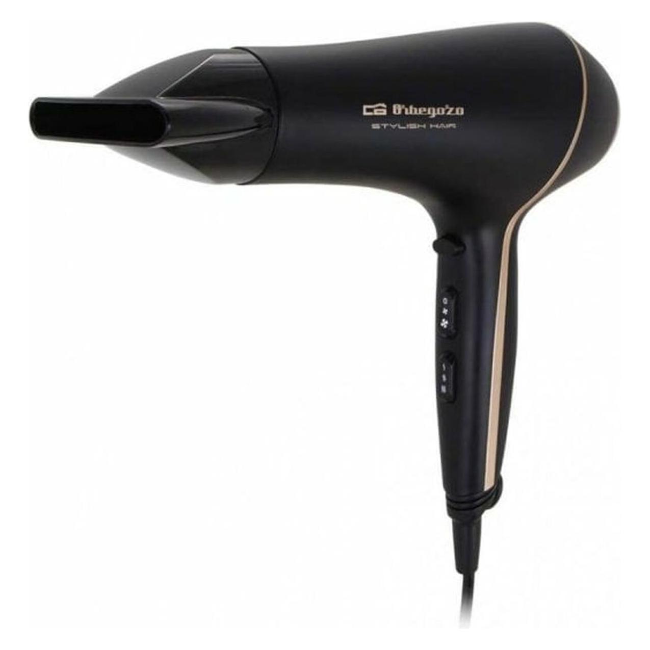 Orbegozo SE 2065 Hair Dryer 2000W 2 Speeds 3 Temperatures with Cool Shot for Styling - Includes Styling and D (2000 W) (SE-2065)