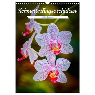 Schmetterlingsorchideen in High Dynamic (Wandkalender 2026 DIN A3 hoch), CALVENDO Monatskalender