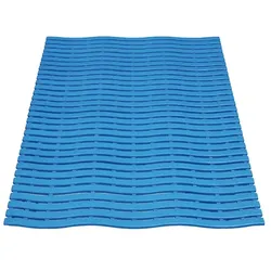 Bodenmatte Miltex Yoga Soft Step® blau 60 x 90 cm Bodenmatte für Nassbereiche mit Kreuz-Quer-Ablauf