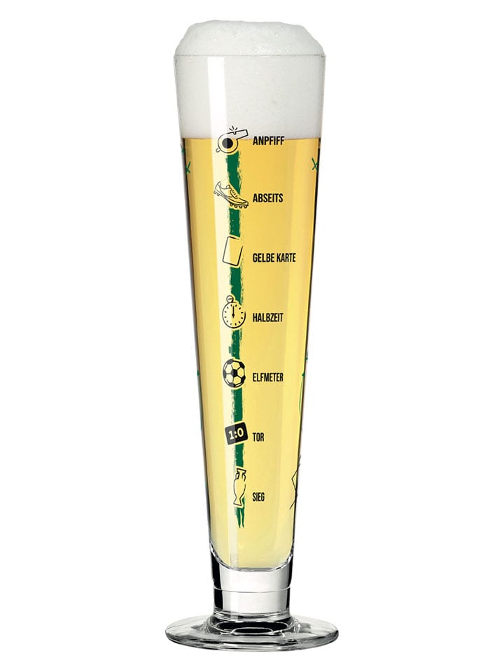 RITZENHOFF Bierglas "Fußbal" in Schwarz - 330 ml - onesize