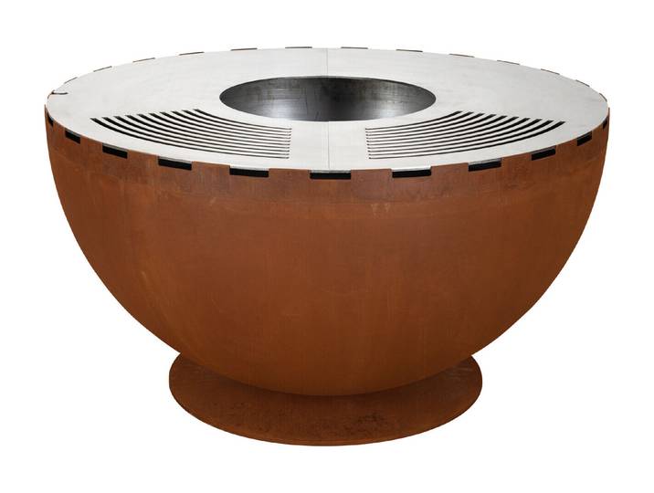 Nouvel Firebowl 100 Gerostet ⌀ 1 m, Grill- und Feuerstelle