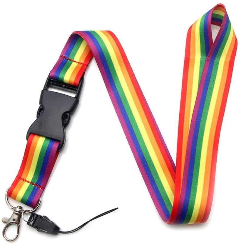 INCOVER Keyhanger med Strop og Karabinlås - Regnbue