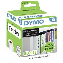 DYMO Etiketten Rolle 99019 S0722480 59 x 190 mm Papier Weiß 110 St. Permanent haftend Ordner-Etiketten