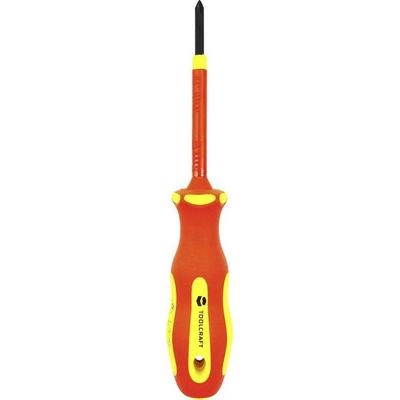 TOOLCRAFT PH0 TO-5345748 VDE, Elektrotechnik und Feinwerktechnik, Werkstatt Kreuzschlitz-Schraubendreher PH 0 Klingenlänge: 60 mm