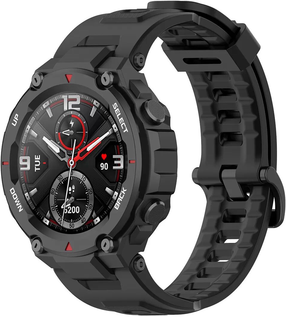 INF Silikon-Uhrenarmband für Amazfit T-Rex Pro Schwarz