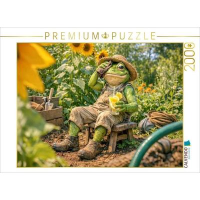 CALVENDO Puzzle Abkühlung im Sommergarten | 2000 Teile Lege-Größe 90x67cm Foto-Puzzle für glückliche Stunden