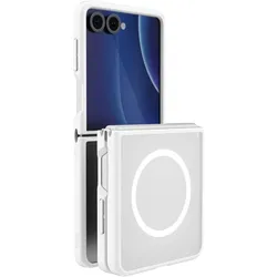 Uniq Etui Veren AF do Samsung Galaxy Flip8 Magclick Charging biały (Samsung Galaxy Z Flip8), Smartphone Hülle, Weiss
