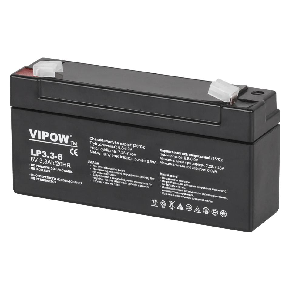 Vipow Lead acid battery 6V 3.3Ah (1 Stk., Gerätespezifisch, 3300 mAh) (21190646)