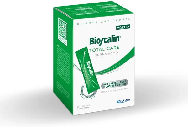 Bioscalin Total Care Integratore 30 Bustine per Capelli, Cute e Unghie Più Forti e in Salute
