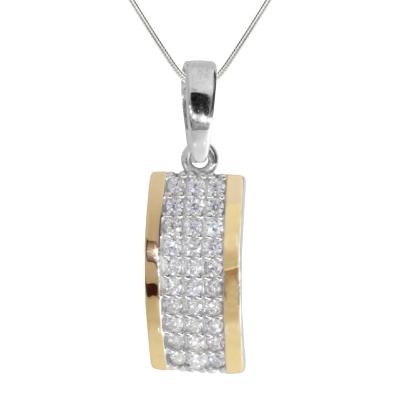Kette mit Anhänger OSTSEE-SCHMUCK "Ostsee-Schmuck Kette mit Anhänger Sunny Exklusiv" Gr. 42, silber, Halsketten, Damen, 42cm, Silber 925 (Sterlingsilber), L: 42