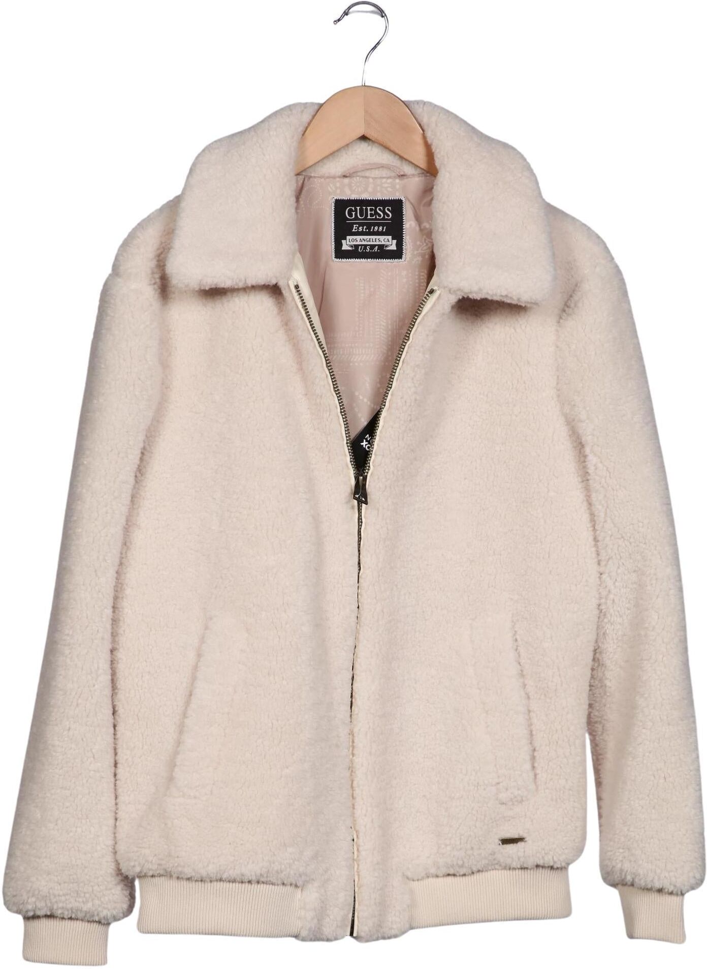 Guess Herren Jacke, Cremeweiß, Gr. M, Synthetik - Second Hand