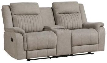 Fremont & Park Fremont & Park Lenore Microfiber Manual Double Reclining Loveseat