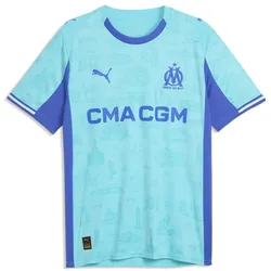 Puma, Herren, Fussballtrikot, OM Special Edition Jersey Replica (M), Türkis, Blau