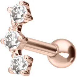 14/18 Karat Gold Ohrpiercing 3 MOISSANITE