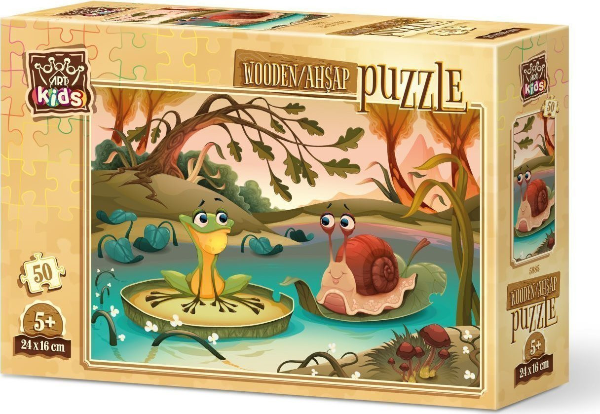 ART PUZZLE Houten puzzel Buddies from the lake, 50 stukjes