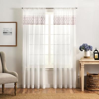 Martha Stewart Fairford Curtain Panel Pair