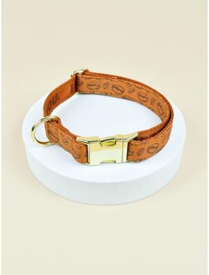 Inspired Finds LovePaws Double Sided Valentine Pet Collar For Dogs & Cats orange l