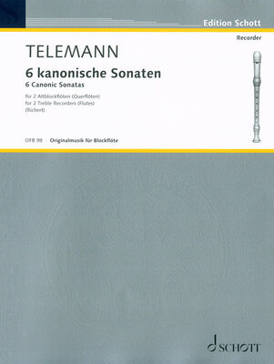 Schott Telemann 6 kanonische Sonaten