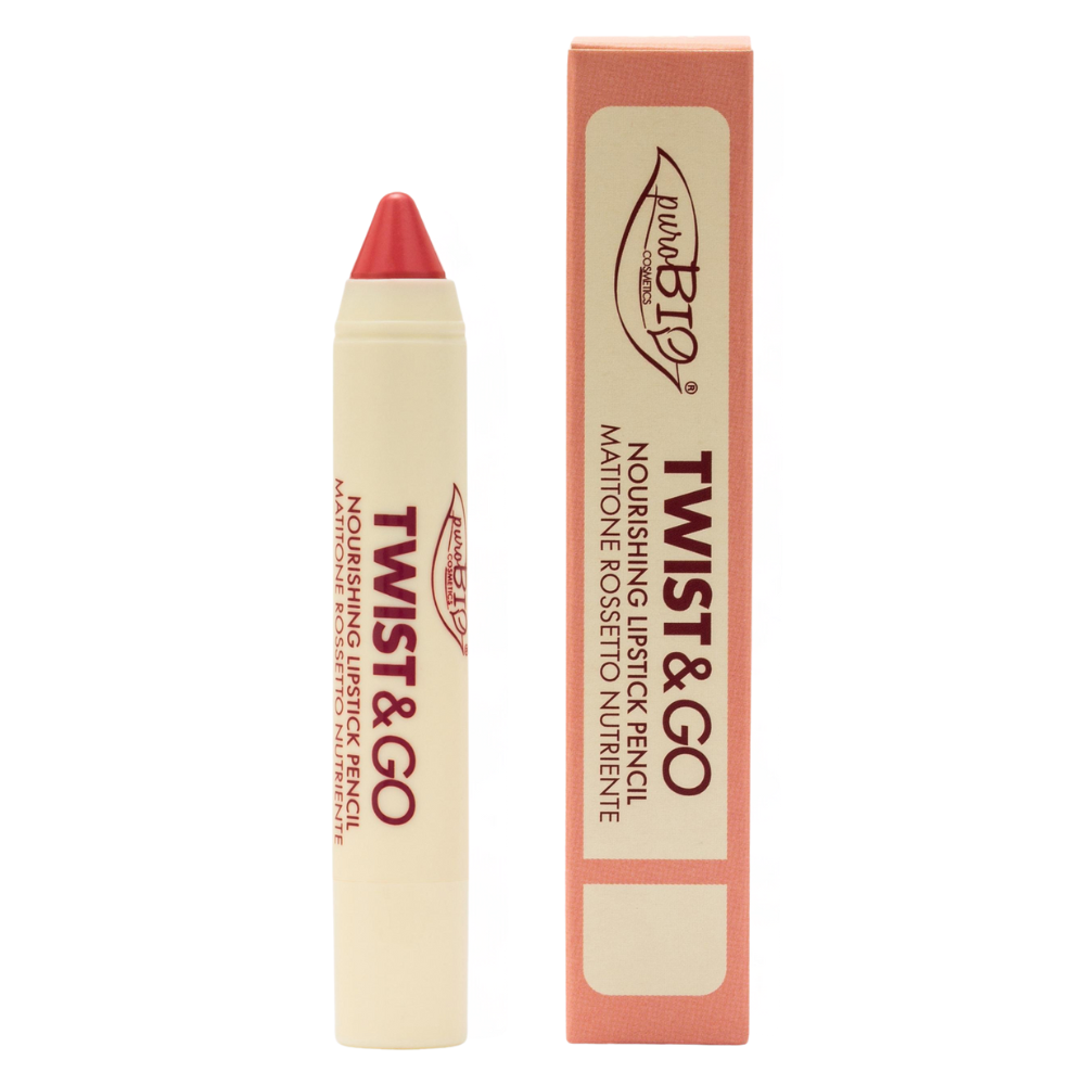 puroBio Twist and Go Nourishing Creamy Lipstick Pencil 2,9g 504 - Indian Pink
