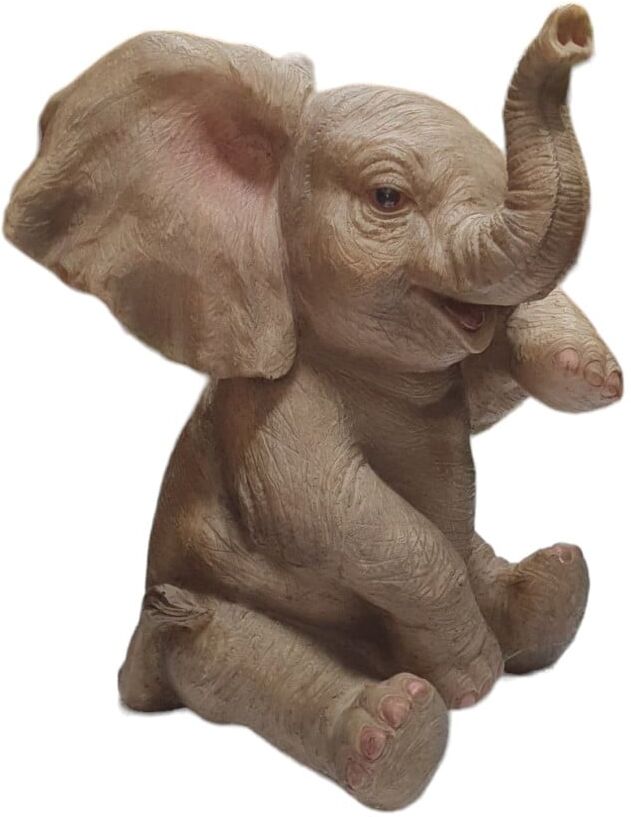 FD Figur Elefant Polyresin 26,5 x 17 x 25,5 cm grau