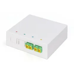 Digitus FTTH Gehäuse, 2 x LC/APC DX Kupplung mit Shutter