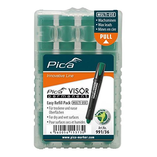 Pica VISOR permanent Ersatzminen -Sets, / SB (Gelb, 10 mm, 4 Stk.) (991/44/SB)
