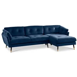 BOOOM Ecksofa Japan Stoff Dark Blue