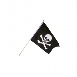 holzspielerei Piratenflagge - klein 2-farbig 279540