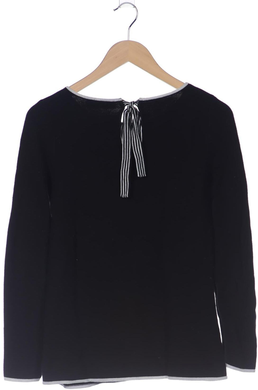 Hallhuber Damen Pullover, Schwarz, Gr. XS, Baumwolle - Second Hand