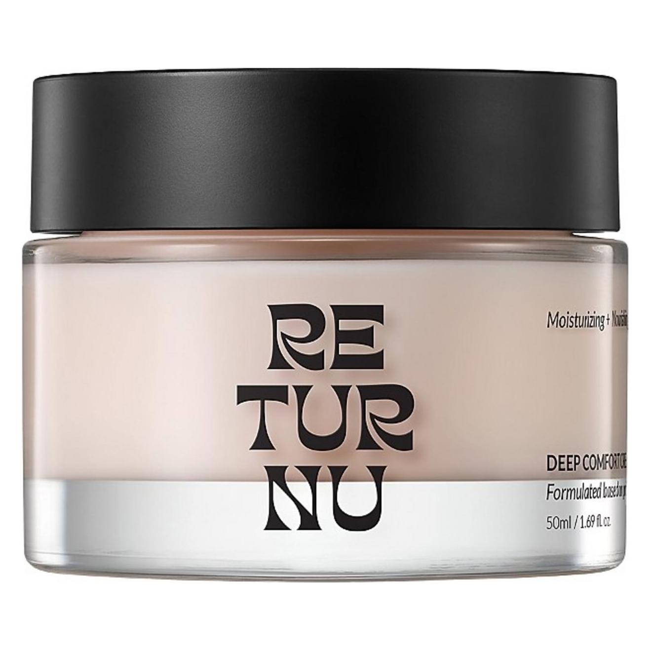 Returnu Deep Comfort Cream Hydration Skin Barrier Moisturizing Korean Vegan Cream (50 ml) (57959366)
