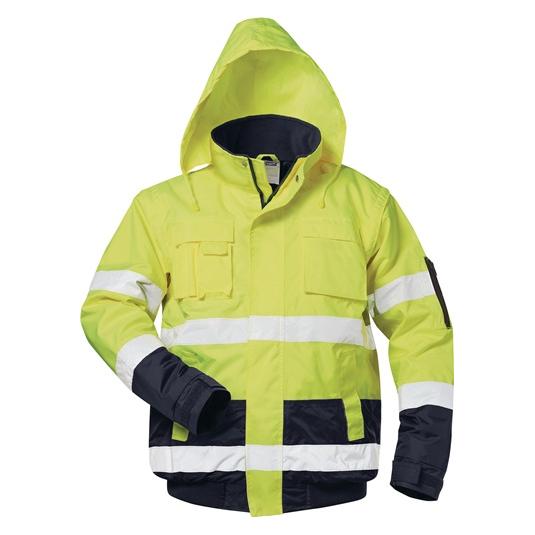Safestyle Warnschutz-Pilotjacke HASSO Grösse M fluoreszierend gelb/marine (M) (23542-1)