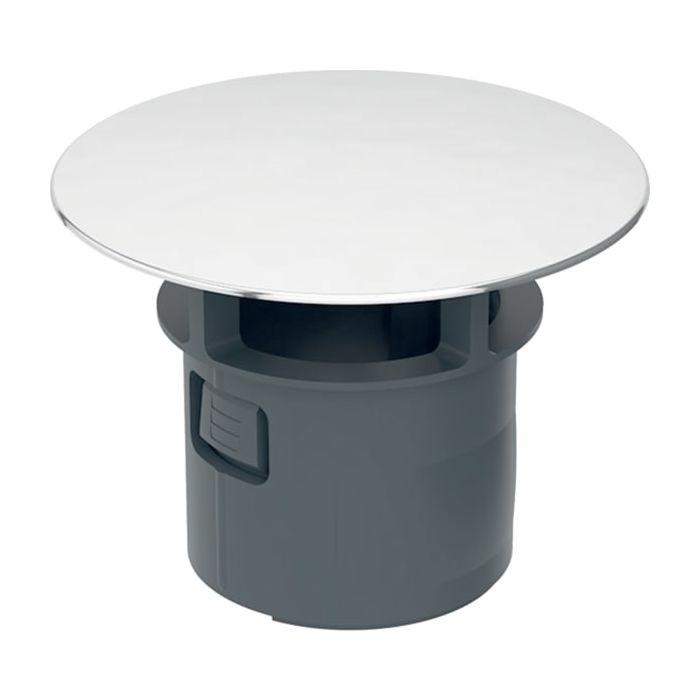 Geberit Ventilabdeckung 241993011 mit integriertem Überlauf, für WT-Anschluss, weiß, Sanitärkeramik