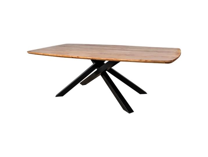 Mid.you Esstisch, Natur, Holz, Metall, Akazie, Holz, rechteckig, eckig, 220x76x110 cm, Holzmöbel, Holztische, Esstische Holz