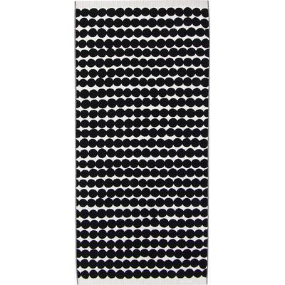Duschtuch MARIMEKKO "RÄSYMATTO", weiß,schwarz, B:70cm L:150cm, Frottee, Obermaterial: 100% Baumwolle, Handtücher, 100% Baumwolle, angenehm weich, 70 x 150 cm