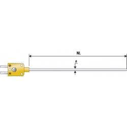 B + B Thermo-Technik K625C0150-10 Tauchfühler kalibriert (ISO) -200 bis +800 °C Fühler-Typ K K625C0150-10-ISO