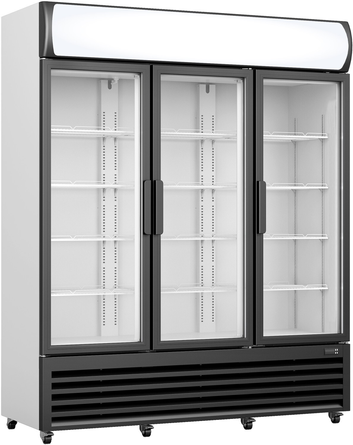 Saro Kühlschrank GTK1065 mit Werbedisplay - 3 Türen, LED-Beleuchtung