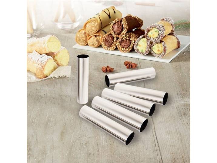 Set 6 tubes en inox 12,5 cm Mathon