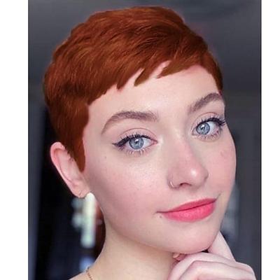 kurze Pixie schneidet Haare Perücken Afroamerikaner kurze Perücke weibliche Frisuren