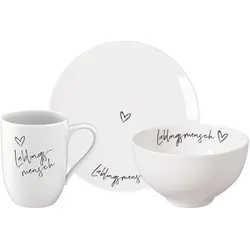 Villeroy & Boch, Geschirrset, Statement Frühstücks-Set Lieblingsmensch