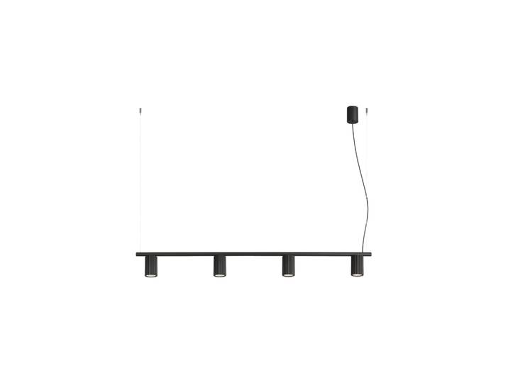 Design Hängelampe „Karbon“ 4-flammig Schwarz Sollux Lighting